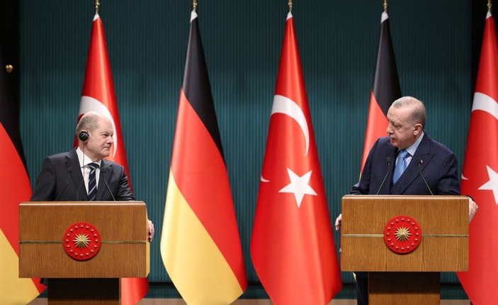 Cumhurbaşkanı Erdoğan'dan Almanya Başbakanı ile ortak açıklama