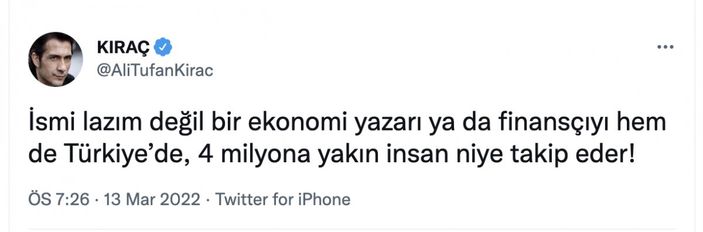Özgür Demirtaş ile Kıraç arasında 'takipçi' kavgası