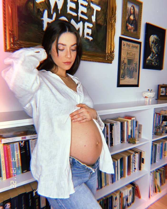 Fulya Zenginer'den yeni hamilelik pozu