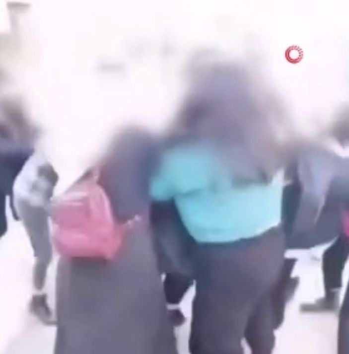 Ankara'da liselilerin kavgası kamerada