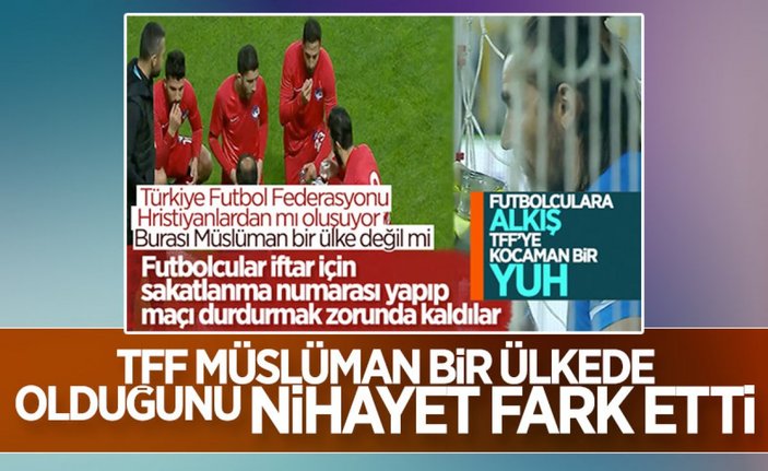 TFF'den Ramazan ayı için saat değişikliği