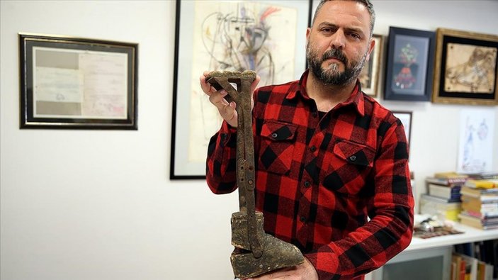 Çanakkale gazisi dedesinin protez bacağını müzeye bağışladı