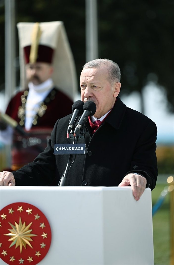 Cumhurbaşkanı Erdoğan, Çanakkale Şehitleri'ni Anma Töreni'ne katıldı