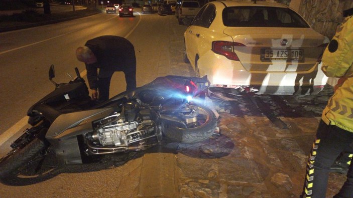Bodrum'da motosiklet sürücüsü uçurumdan yuvarlandı