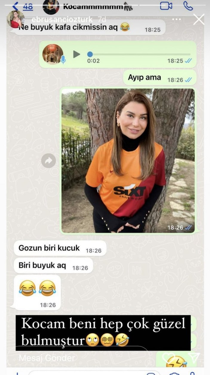 Alpaslan Öztürk, eşi Ebru Şancı'nın fotoğrafına yorum yaptı