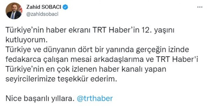 TRT Haber 12 yaşında