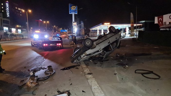 Karabük'te alkollü sürücünün kazası