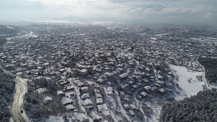 İstanbul'a kar geri geldi, Aydos Ormanı beyaza büründü