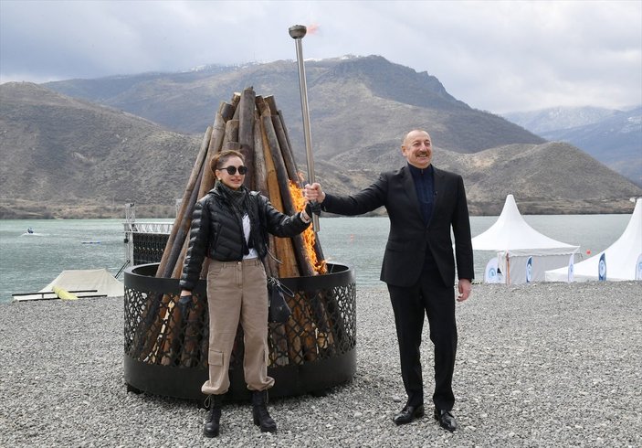 İlham Aliyev, Karabağ'da Nevruz ateşini yaktı