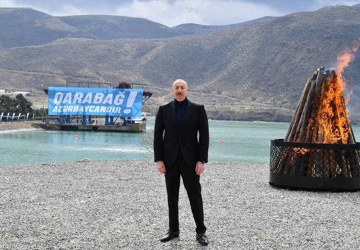 İlham Aliyev, Karabağ'da Nevruz ateşini yaktı