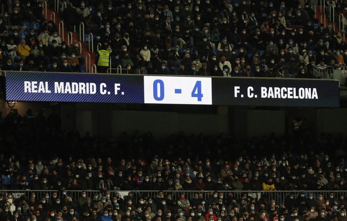 El Clasico'da Barcelona'dan 4 gol