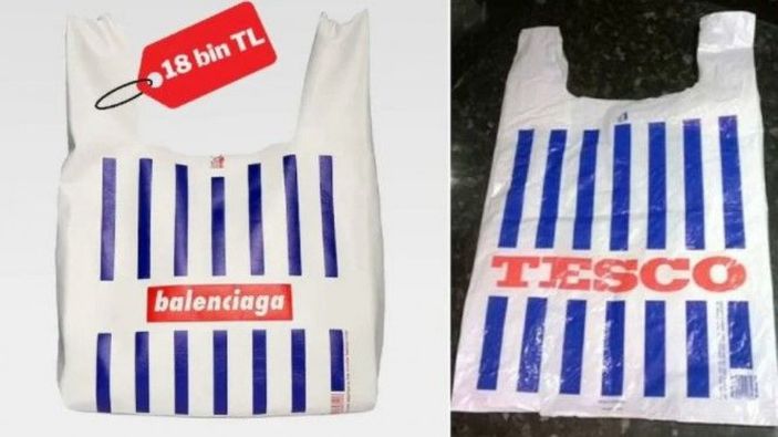 Balenciaga'nın yeni çantası 'market poşeti' sanıldı! Bir de fiyatına bakın...