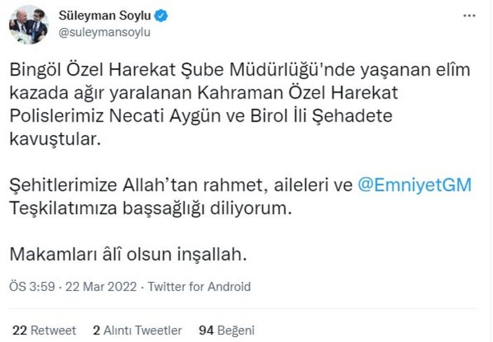 Bingöl'de Özel Harekat Şube Müdürlüğü'nde patlama