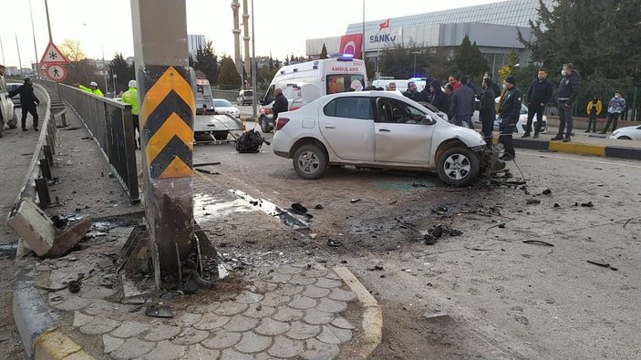Gaziantep'te ölümlü kaza kamerada