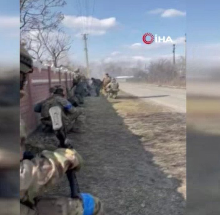 Ukrayna saflarında savaşan Amerikalı askerler kameraya yansıdı
