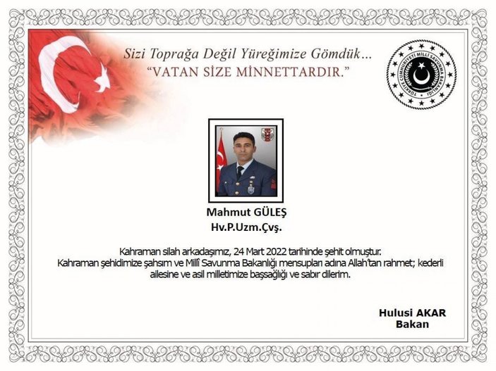 İzmir'de silah kazası sonucu 1 asker şehit oldu