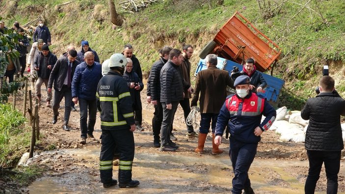 Ordu’da heyelan: Hayvanlar telef oldu, 3 ev ve 1 ahır yıkıldı