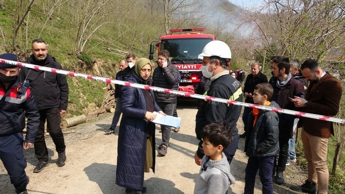 Ordu’da heyelan: Hayvanlar telef oldu, 3 ev ve 1 ahır yıkıldı