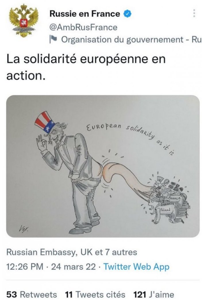 Rusya'nın Paris Büyükelçisi, paylaştığı karikatürler için Dışişleri'ne çağrıldı