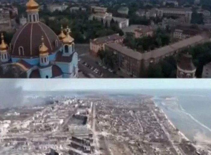 Mariupol’ün önce ve sonraki hali