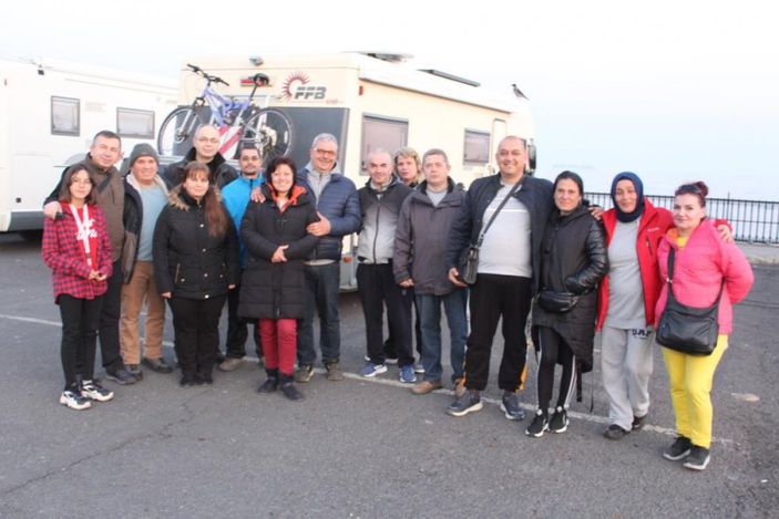 Bulgar karavancılar Tekirdağ'a gelmeye başladı