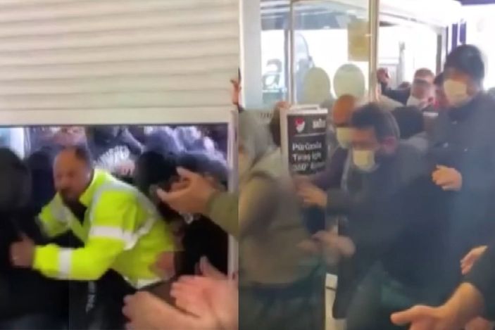 i Ankara'da indirimi duyan vatandaşlar mağazaya akın etti