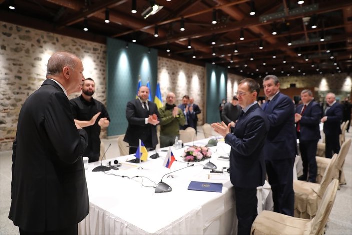 Cumhurbaşkanı Erdoğan, Ukrayna ve Rus heyetlere hitap etti