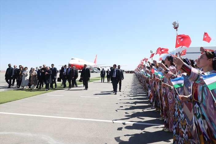 Cumhurbaşkanı Erdoğan'ın Özbekistan temasları
