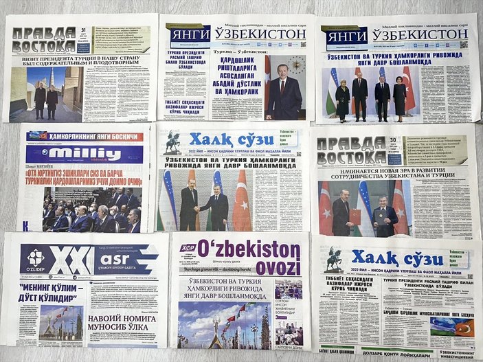 Cumhurbaşkanı Erdoğan'ın ziyareti Özbek basınında