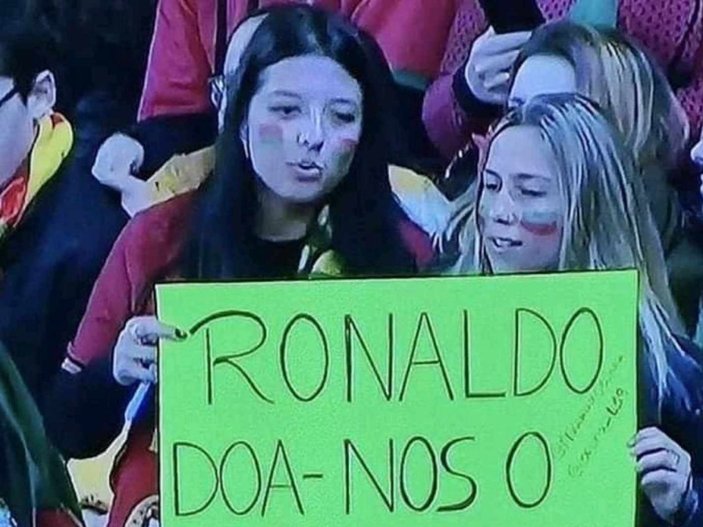 Kadın taraftarların Ronaldo'dan ilginç talebi
