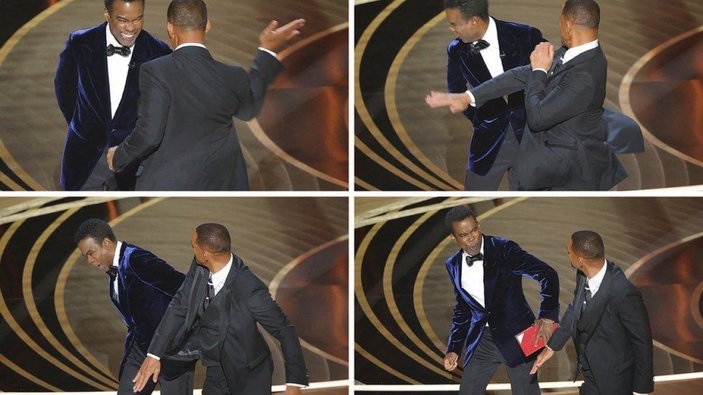 Oscar töreninde sunucuyu tokatlayan Will Smith, salondan çıkmayı reddetti