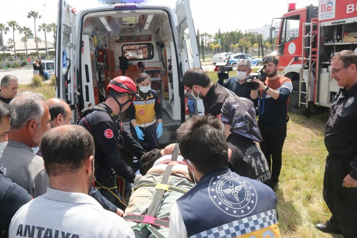 Antalya’da vadiden düşen adamı kurtarma operasyonu başarıyla tamamlandı