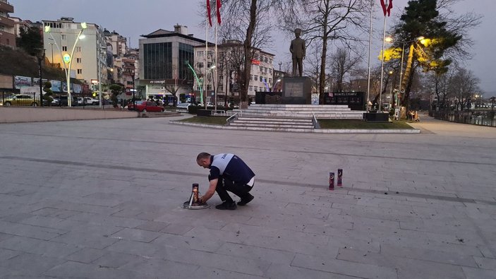 Zonguldak'ta Ramazan topu yerine ses bombası atıldı