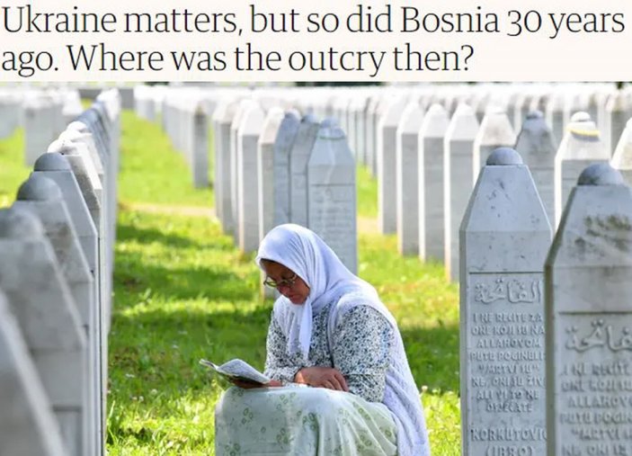 The Guardian'dan 'Batı, Bosna'ya sessiz kaldı' yorumu