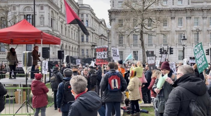 İngiltere'de zam protestosu