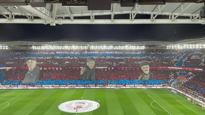 Trabzonspor'dan derbi koreografisi