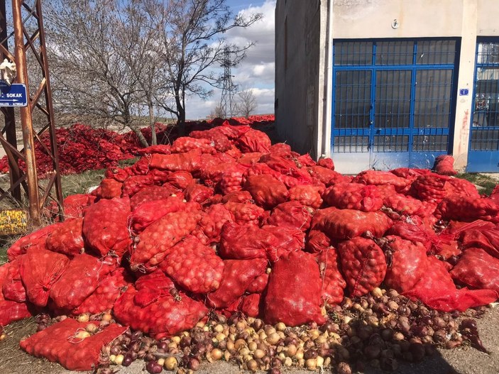 Ankara sokaklarına yüzlerce soğan atıldı