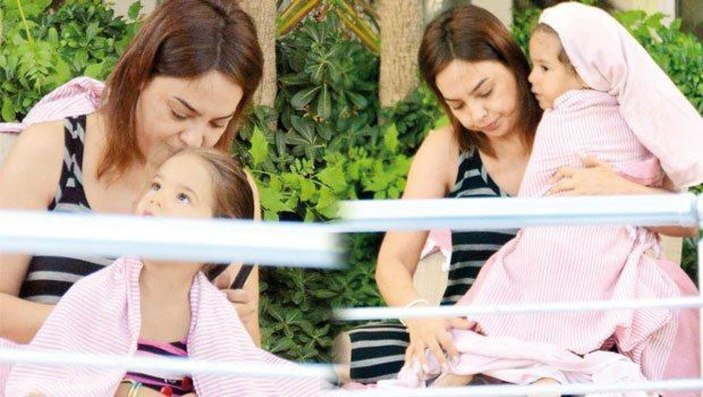 'Küçük Ebru'yu sonunda görebildik' Ebru Gündeş'in sır gibi sakladığı kızı Alara görenleri şoke etti!