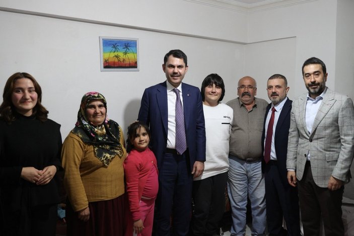 Murat Kurum, Sincan’da Aydın Ailesi'ni ziyaret etti