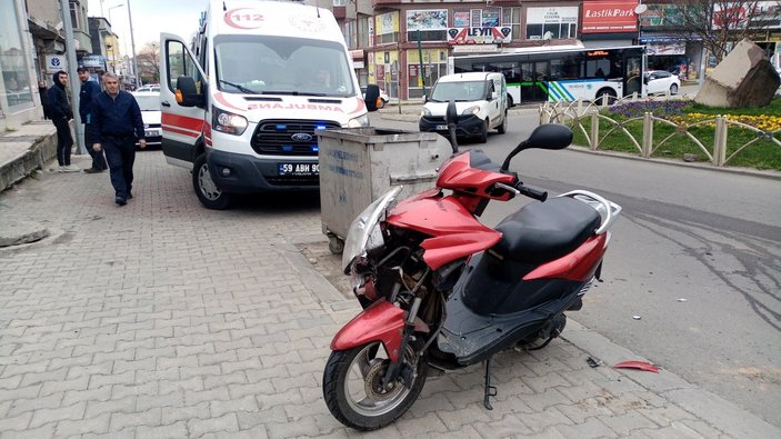 Tekirdağ'da kazaya karıştığı sürücü, arkadaşı çıktı