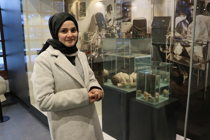 Samsun'da 30 yıllık bebek ve fetüsler, müzede sergilendi