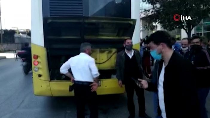 i Bahçelievler'de iki İETT otobüsü yolda kaldı