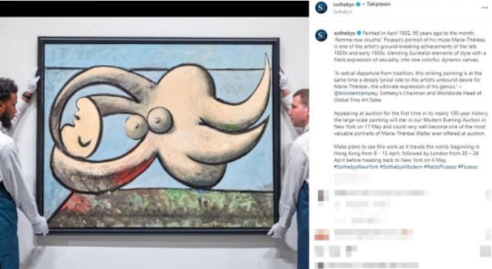 Picasso'nun gizli aşkını çizdiği tablosu satışa çıkarılacak