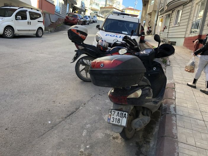 Sinop'ta dengesini kaybeden motosikletli hastaneye kaldırıldı