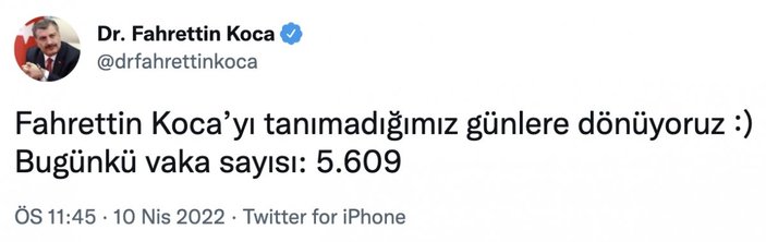 Bakan Koca: Fahrettin Koca'yı tanımadığımız günlere dönüyoruz