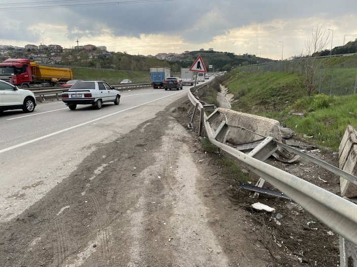 Şile Otoyolu'nda kaza: 3 yaralı