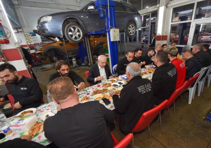 Kılıçdaroğlu, oto sanayi çalışanlarıyla iftar yaptı