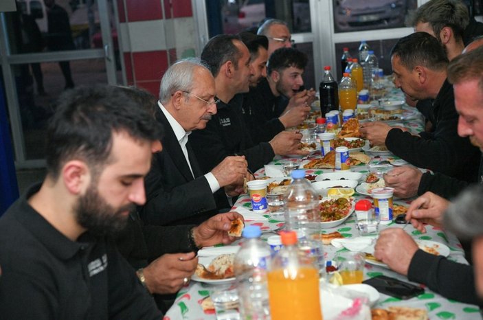 Kılıçdaroğlu, oto sanayi çalışanlarıyla iftar yaptı