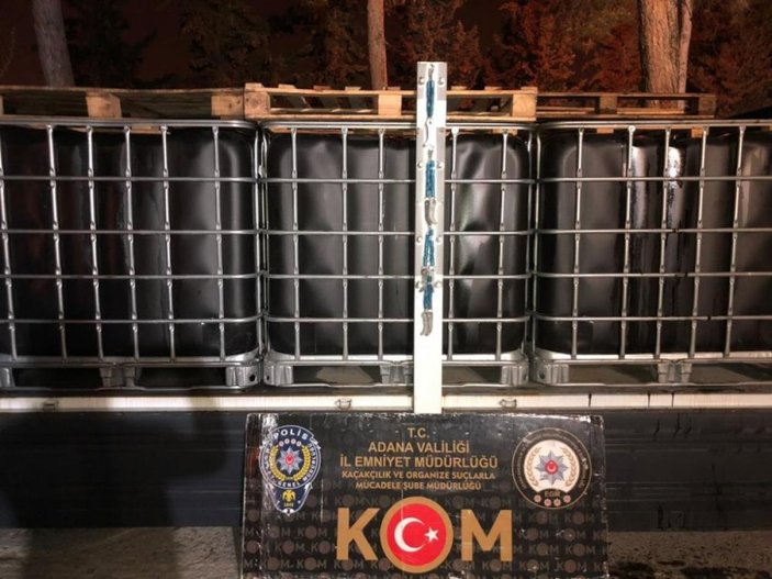 Adana’da 8 bin 200 litre kaçak akaryakıt ele geçirildi