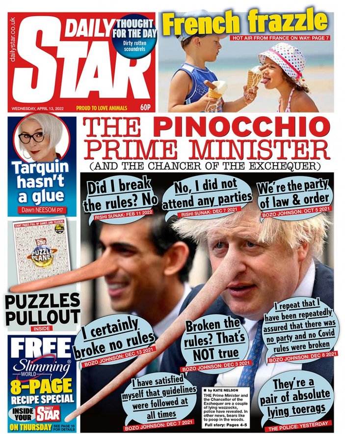 İngiltere basını: Pinokyo Başbakan Johnson